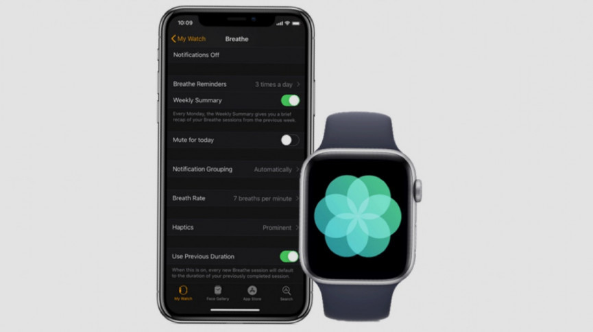 Apple watch stress and mindfulness app
