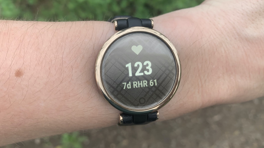 Garmin Lily heart rate live
