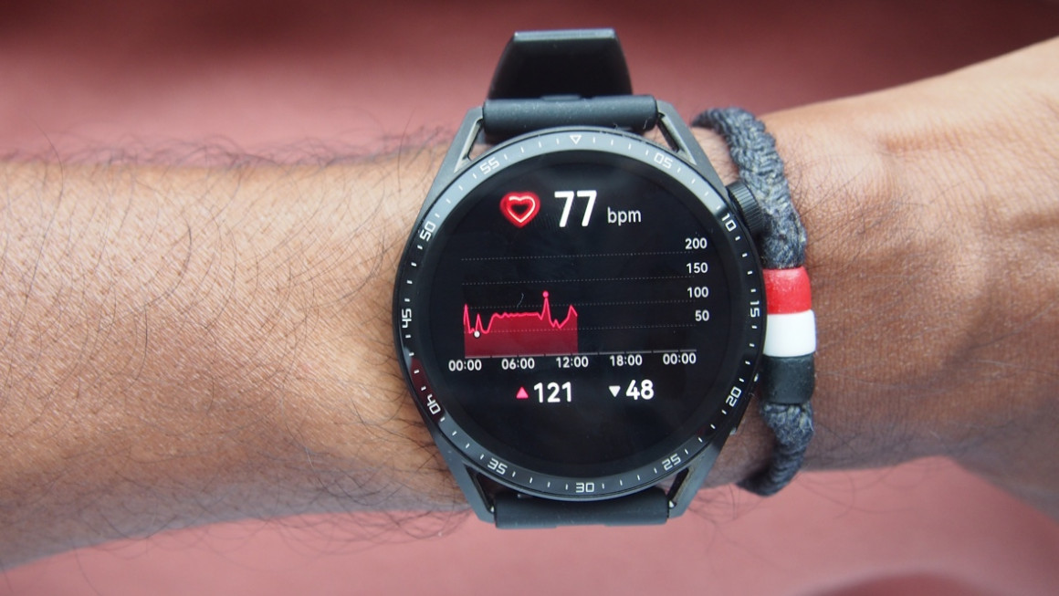 Heart rate data on Huawei Watch GT 3