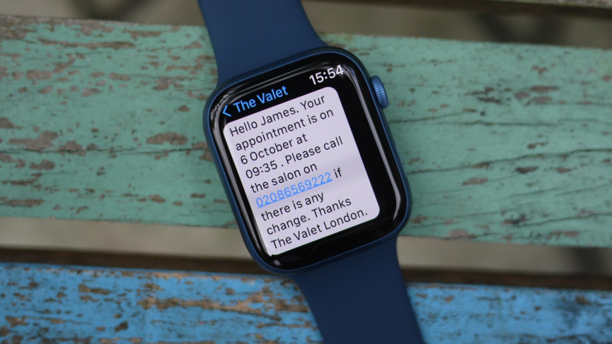 Apple Watch Series 7 larger screen text